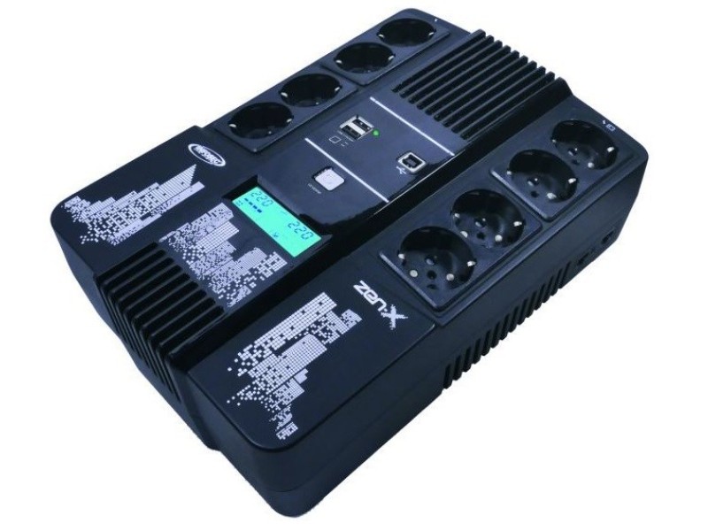 Infosec Zen-X 1000 uninterruptible power supply (UPS) Line-Interactive 1 kVA 600 W 8 AC outlet(s)
