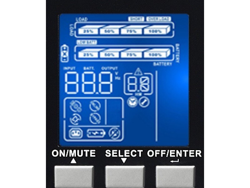 Infosec E3 Pro 1000 RT uninterruptible power supply (UPS) Double-conversion (Online) 1 kVA 900 W 3 AC outlet(s)