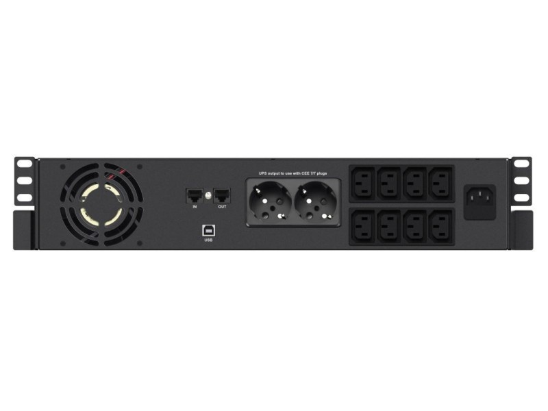 Infosec X4 2000 RM Plus uninterruptible power supply (UPS) Line-Interactive 2 kVA 1200 W 10 AC outlet(s) Infosec X4 2000 RM Plus uninterruptible power supply (UPS) Line-Interactive 2 kVA 1200 W 10 AC outlet(s)