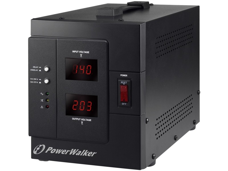 PowerWalker AVR 3000 SIV FR voltage regulator 1 AC outlet(s) 110-280 V Black