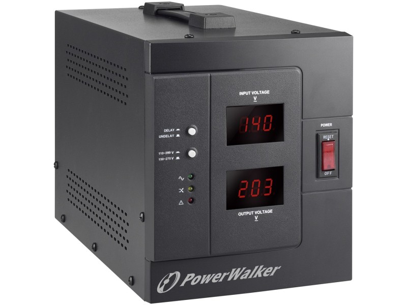 PowerWalker AVR 3000 SIV FR voltage regulator 1 AC outlet(s) 110-280 V Black